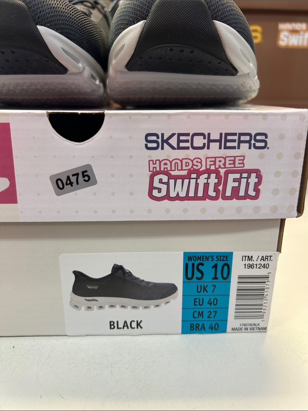 Skechers Swift Fit Women’s Size 10 Black Athletic Lace-Up Sneakers 0475 - Picture 2 of 6